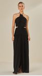 Vestido Longo Frente Única Jersey