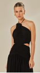 Vestido Longo Frente Única Jersey