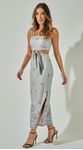 Vestido Midi Linho Bordado