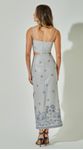 Vestido Midi Linho Bordado