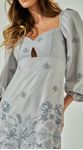 Vestido Curto Linho Bordado