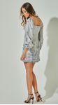Vestido Curto Linho Bordado