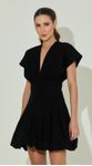 Vestido Curto Balonê Tricoline