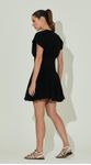 Vestido Curto Balonê Tricoline