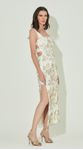 Vestido Midi Bordado Paetê
