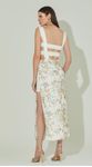 Vestido Midi Bordado Paetê