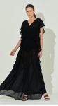 Vestido Longo com Babados