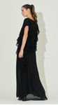 Vestido Longo com Babados