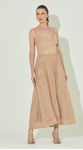Vestido Midi de Alça Paete