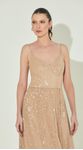 Vestido Midi de Alça Paete