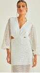 Vestido Midi Tela Paetê