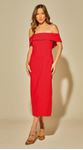 Vestido Midi Ombro a Ombro
