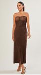 Saia Midi Suede Com Recortes