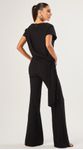 Calça Flare Em Crepe