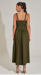 Vestido Midi Laço em Tricoline
