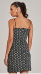Vestido Mini Veludo Bordado