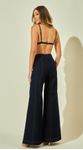 Top Jeans com Nervuras
