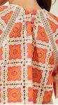 Blusa de Mangas em Crochet