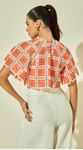 Blusa de Mangas em Crochet