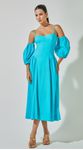 Vestido Midi com Mangas