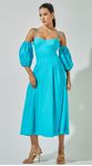 Vestido Midi com Mangas
