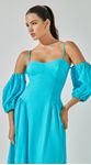 Vestido Midi com Mangas
