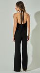 Calça Reta com Nervuras Preto