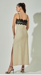 Vestido Linho com Guipir
