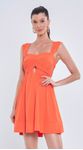 Vestido Curto Alça Franzida
