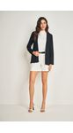 Blazer Linho Alfaiataria Doce Trama 104658 Preto