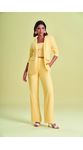 Blazer Linho Alfaiataria Doce Trama 104658 Amarelo