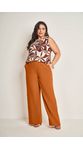 Calça Alfaiataria Doce Trama 105542 Laranja