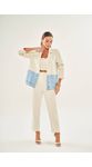 Blazer Doce Trama Bicolor 105566 Cru