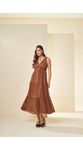Vestido Cacau Doce Trama 106148 Marrom Claro