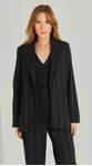 Blazer Risca De Giz Metalizado