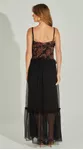 Vestido Midi Flower Com Babados
