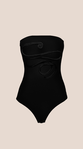 Body sem Alças com Torçal Preto