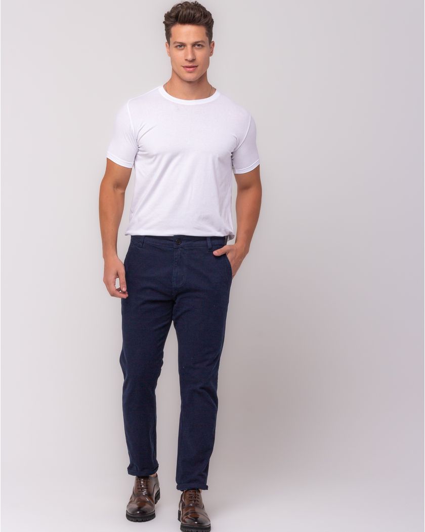 Calça Masculina Chino Azul