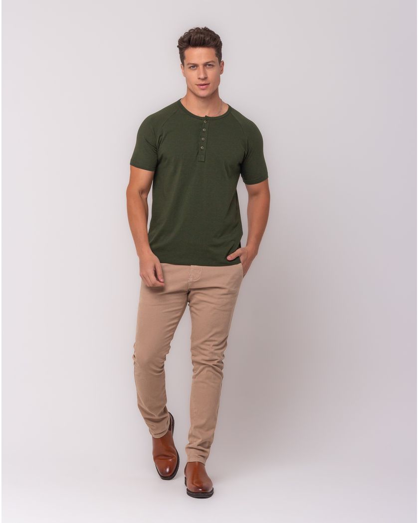 Calça Masculina Chino Cáqui - Barão Alpha