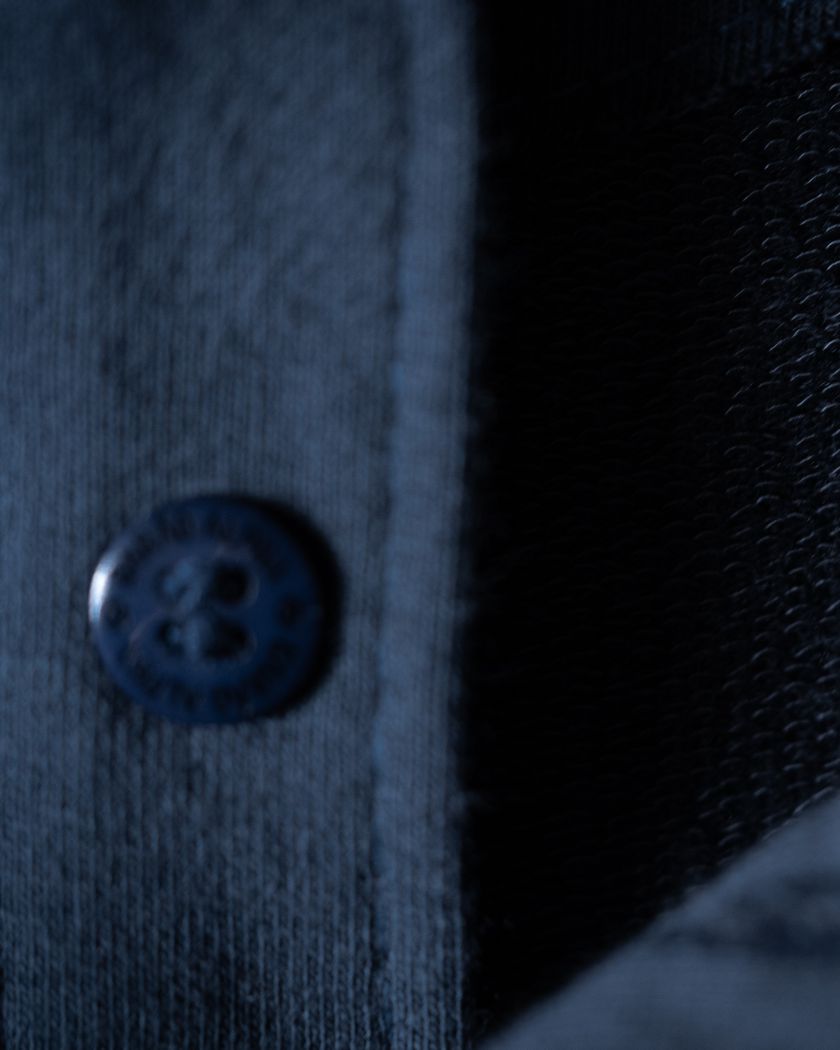 Camisa Henley Manga Longa Azul - Moletinho