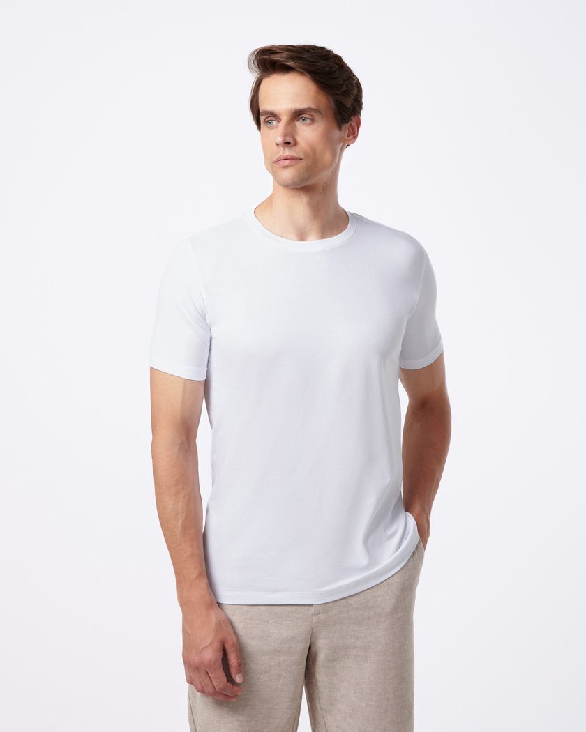 CAMISETA MASCULINA BÁSICA BRANCA - ALPHY - Alphy