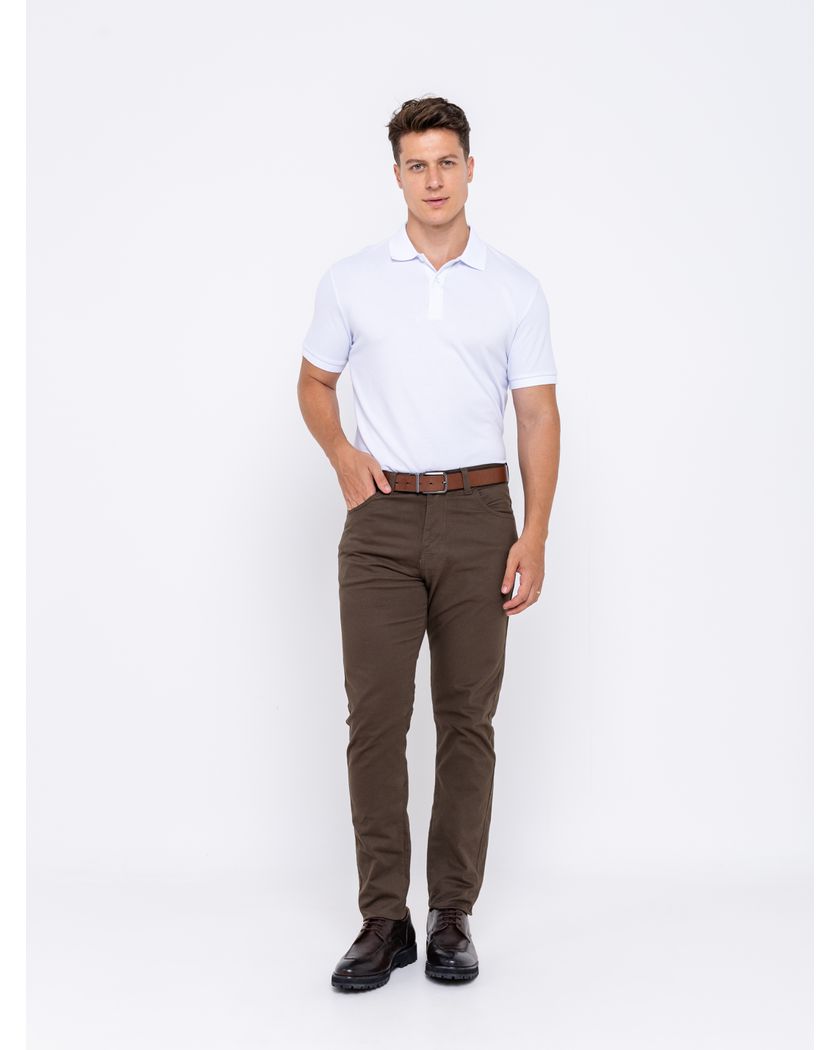 Calça Masculina Chino Verde Escuro - Barão Alpha