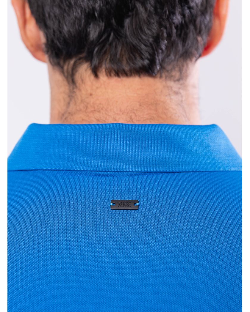 Camisa Polo Azul - Algodão Pima