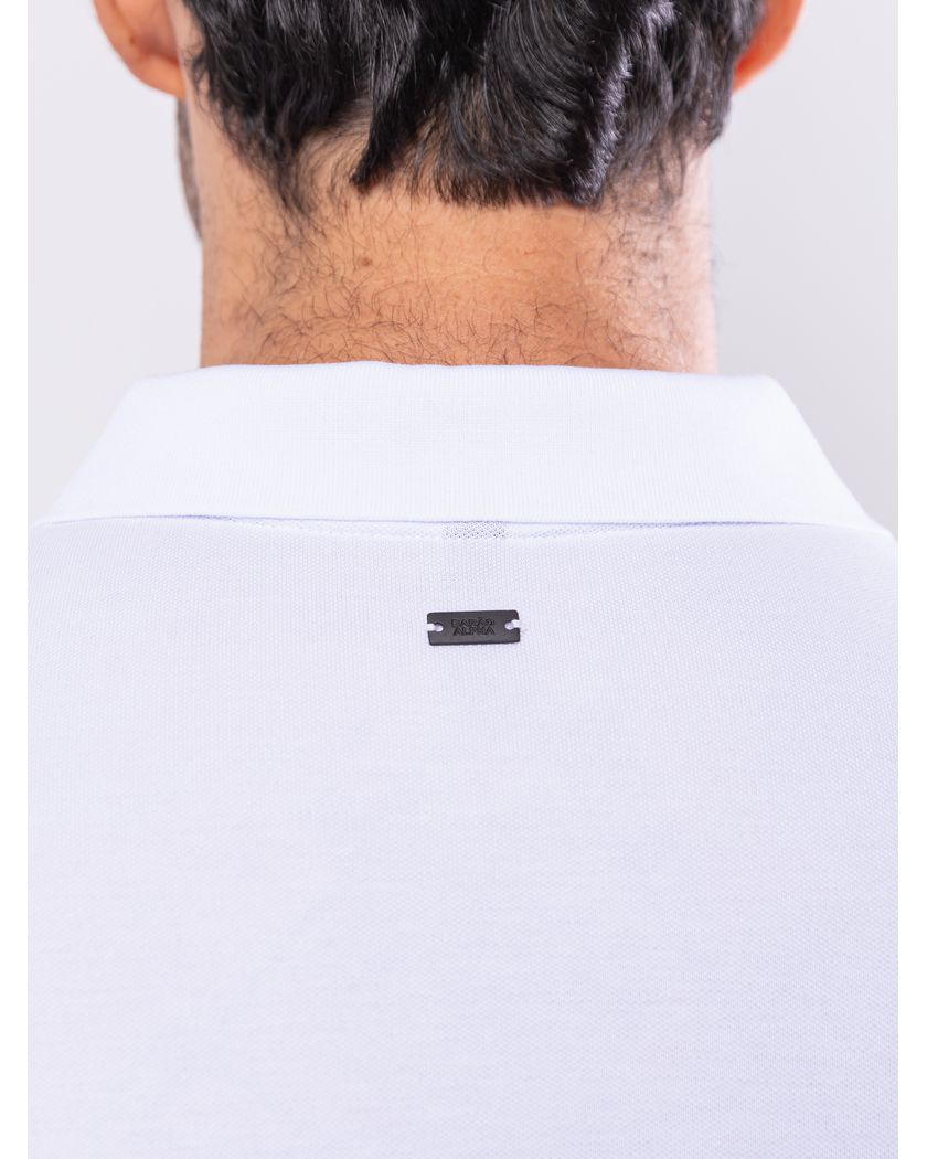 Camisa Polo Branca - Algodão Pima