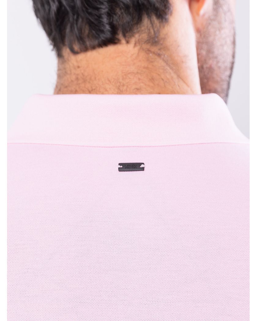 Camisa Polo Rosa - Algodão Pima