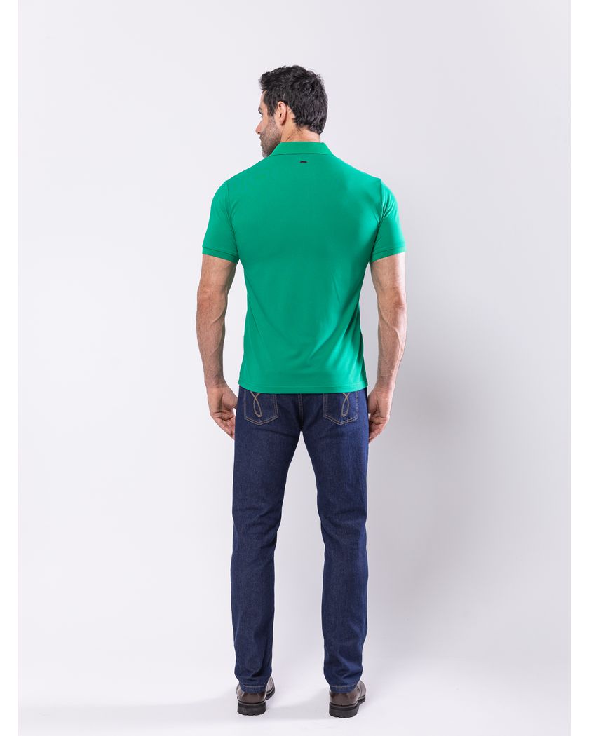 Camisa Polo Verde - Algodão Pima