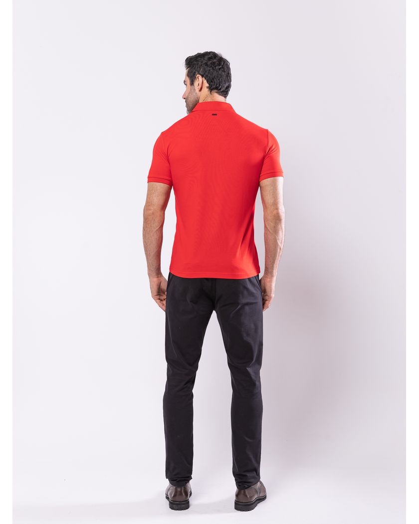 Camisa Polo Vermelha - Algodão Pima
