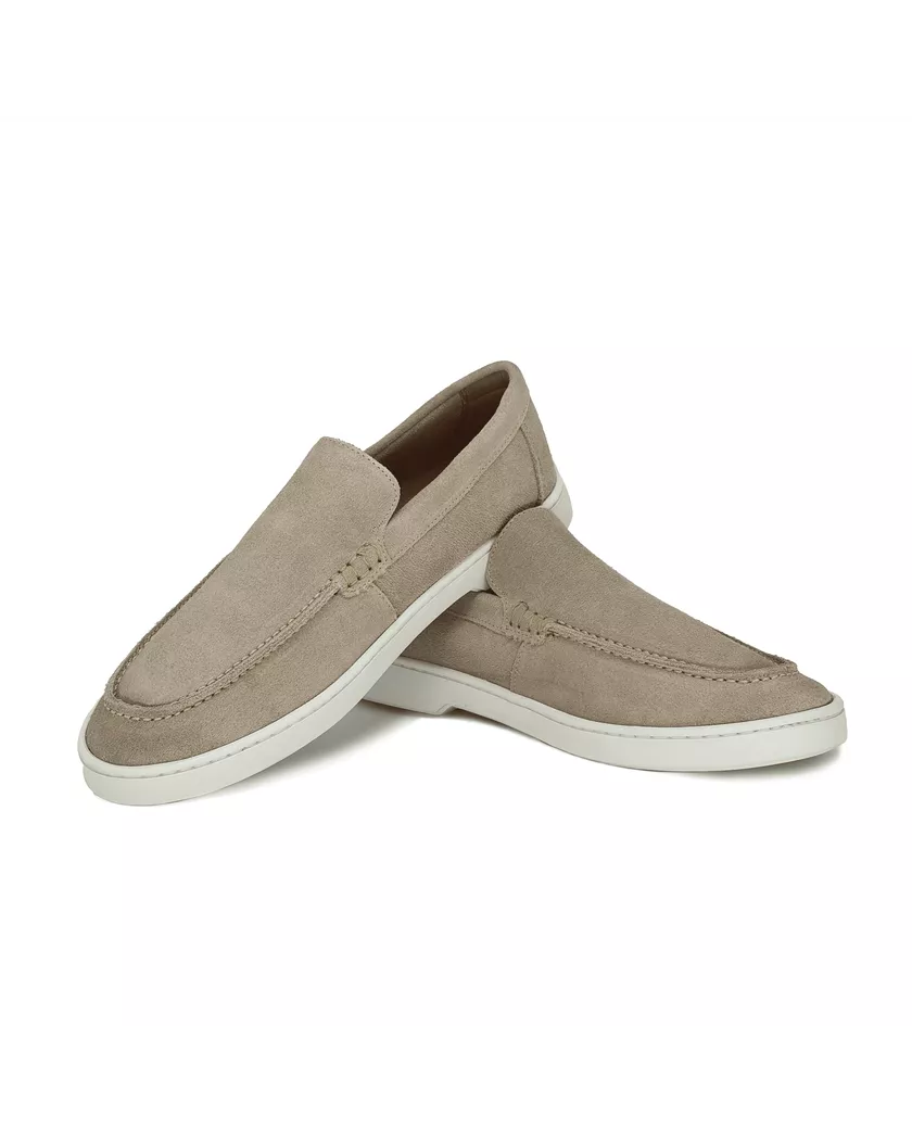 Slip on masculino Mocassim Pietro - Camurça Cinza