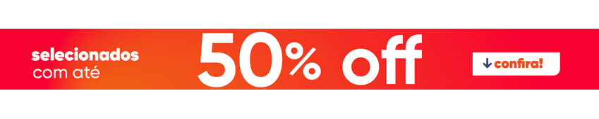 Descontos exclusivos só para o site. Tudo com até 50% off e com estoque limitado. 