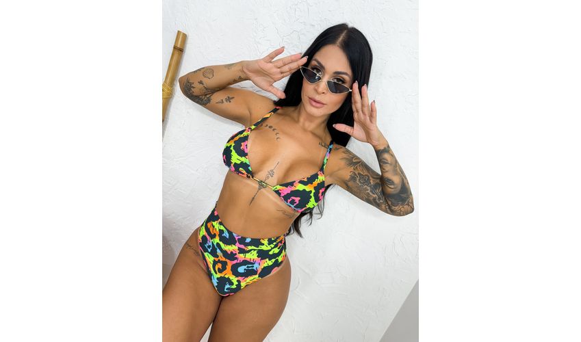 Conjunto Capri Neon Abstrato